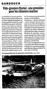 Journal "La Dpche du Midi" du 11/08/09