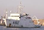 Belgica - Le navire de recherches oc�anographiques de la Marine Belge en r�paration au chantier ARNO de Dunkerque